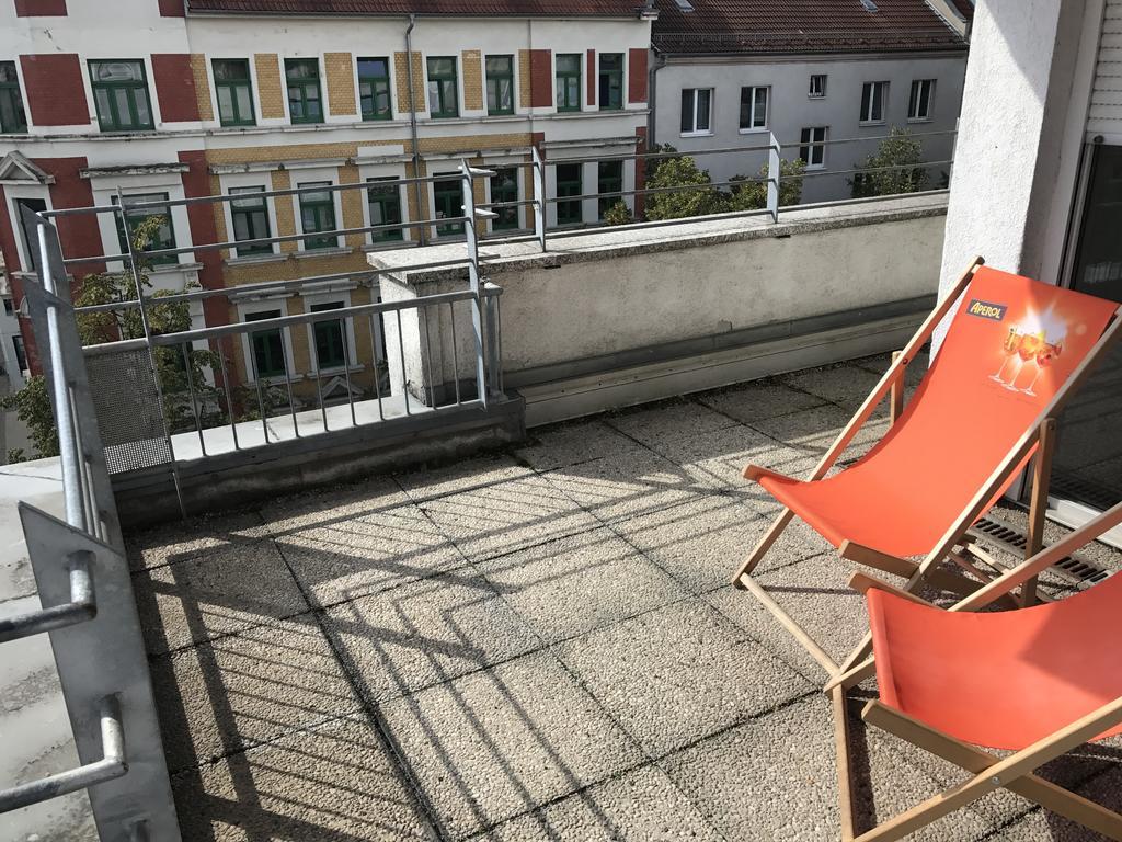 Exklusive Wohnung Mit Dachterrasse In Schleussig Leipzig Luaran gambar